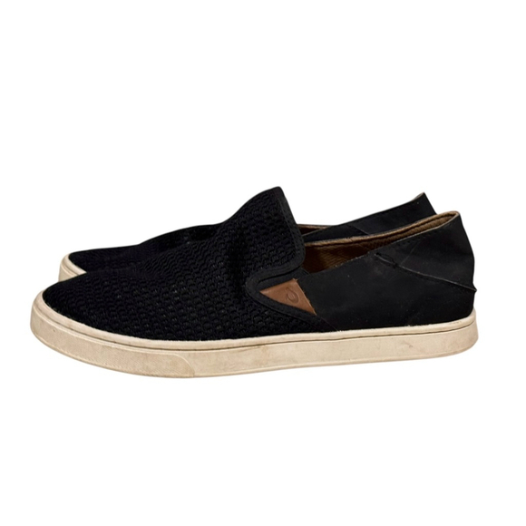 OluKai Women’s Pehuea Slip-On Convertible Mule Black Casual Mesh Shoes Size 8.5‌ - Picture 2 of 8